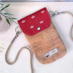 smartphone case *papership* white/red/cork...