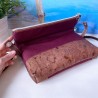 Fold-Over Tasche *Anker* Kupfer/Bordeaux/Kork Braun Bronze
