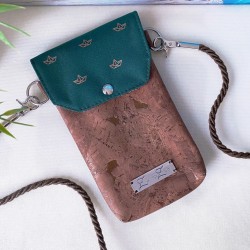 smartphone case *paper ship* copper/dark...