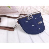 Fanny Pack -paper ship white/night blue/faux leather brown-