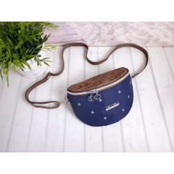 Fanny Pack -anchor white/night blue/cork brown bronce-