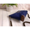 Allround bag anchor -white/night blue/faux leather brown-