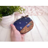 Clip wallet -anchor white/night blue/cork brown bronce-