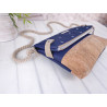Fold-Over Bag anchor -white/night blue/cork light brown-