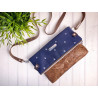 Fold-Over Bag anchor -white/night blue/cork brown bronce-