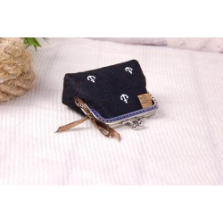 Small clip wallet -anchor white/black-