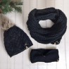 Knitwear black -Anchor-