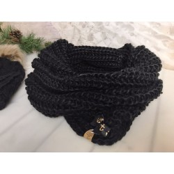 Knitwear black -Anchor-