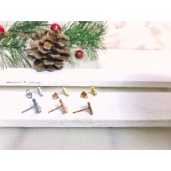 Stainless Steel Ear Studs -Christmas tree-