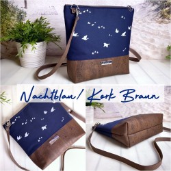 shoulder bag *2 -bird white/night blue/cork brown-
