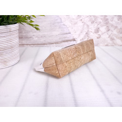pencil case -paper ship navyblue/sand/cork light brown-