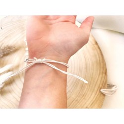 Schiebeknoten Armband -Muschel-