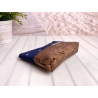cosmetic bag -anchor white/night blue/cork brown bronce-
