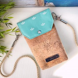 smartphone case *papership* white/mint/cork...