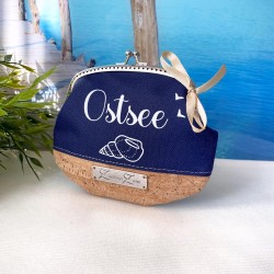 Clip wallet *Ostsee* white/night blue/cork...