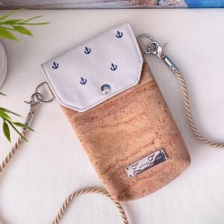 smartphone case *anchor* navyblue/sand/cork...
