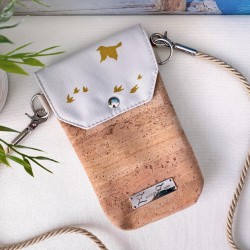smartphone case *birds* gold/sand/cork light brown