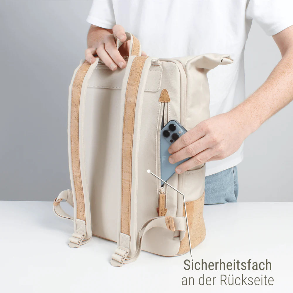 Rucksack Sperling Rolltop Daily *Sand/Kork Hellbraun*