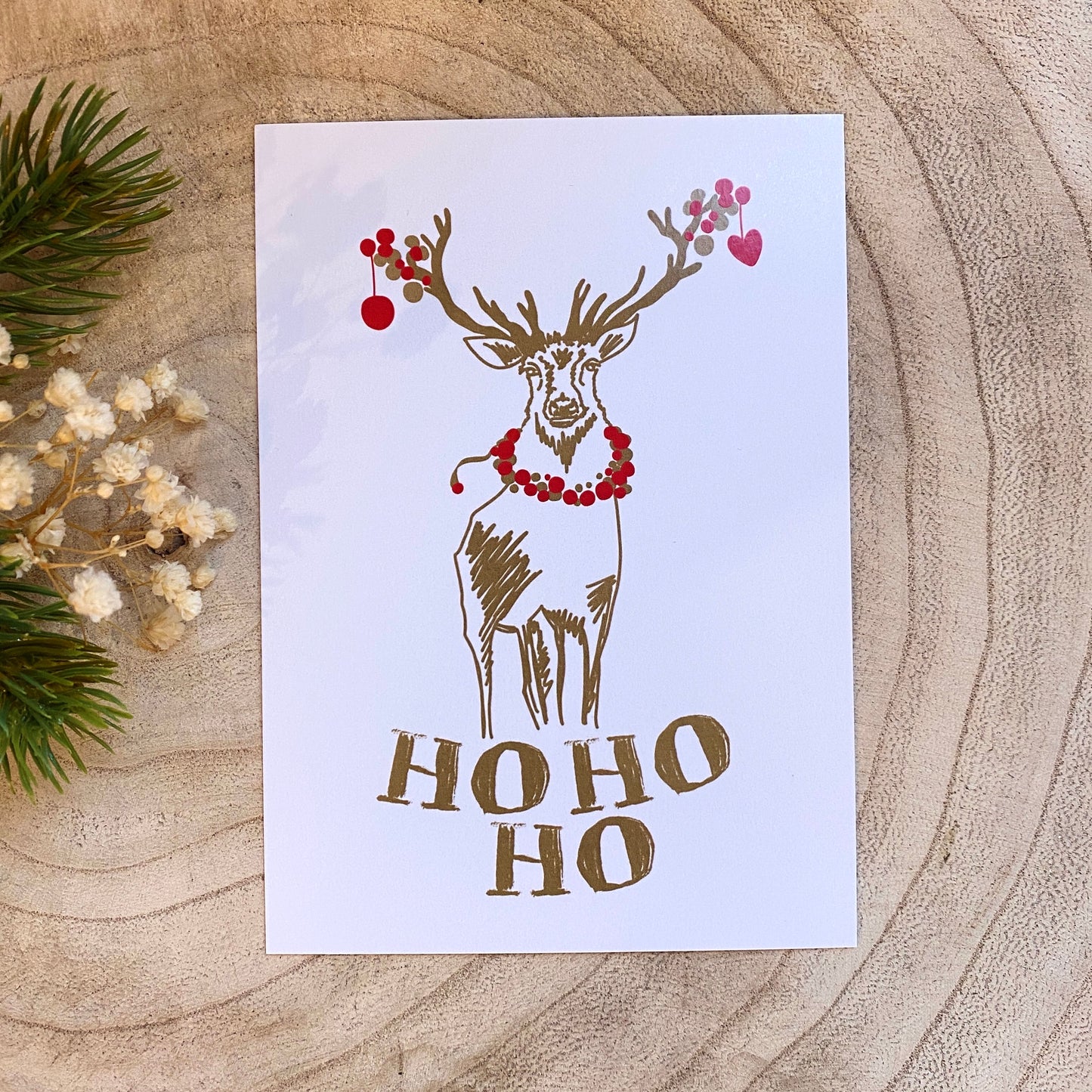 Postkarte -Ho Ho Ho-