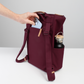 2 in 1 Rucksack/Tasche Sperling Triple *Bordeaux/Kork Hellbraun*